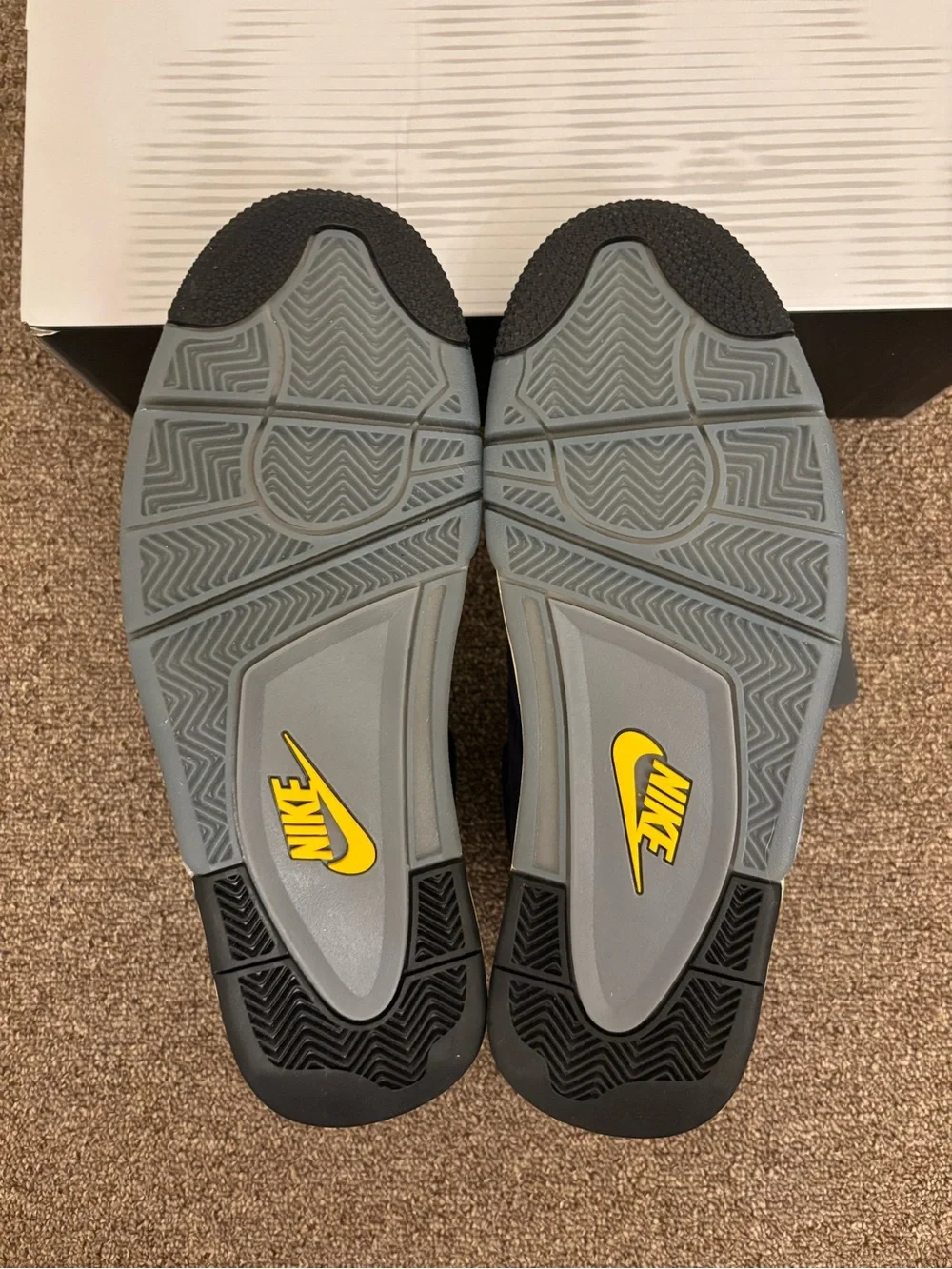 Air Jordan 4 Retro Lakers with Yellow Jumpman